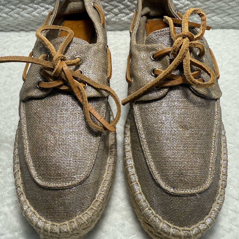 Women’s Tan Espadrille Shoes ~ Tory Burch